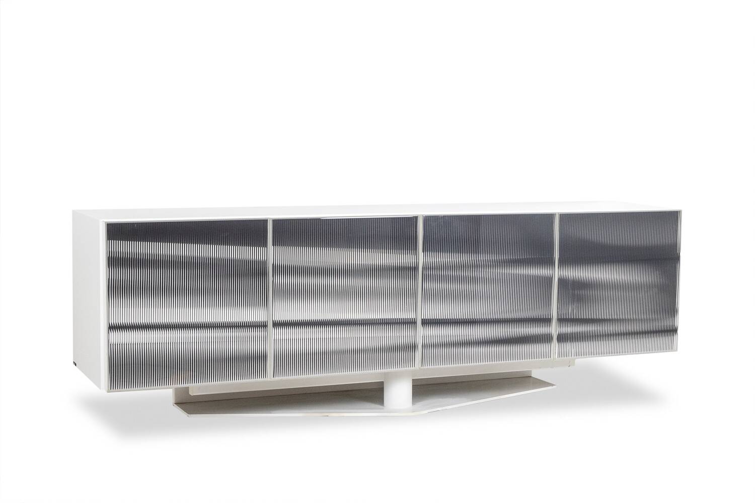 Roche Bobois. Enfilade « cinétique » noire et blanche. Années 1990.