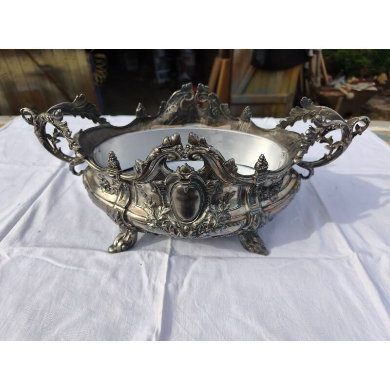 Silver-plated planter