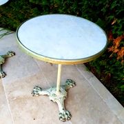 Pair of bistro gueridon late 19th century early 20th