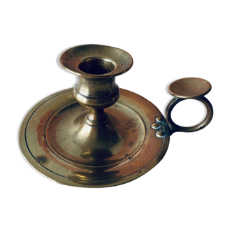 Old candle holder with handle