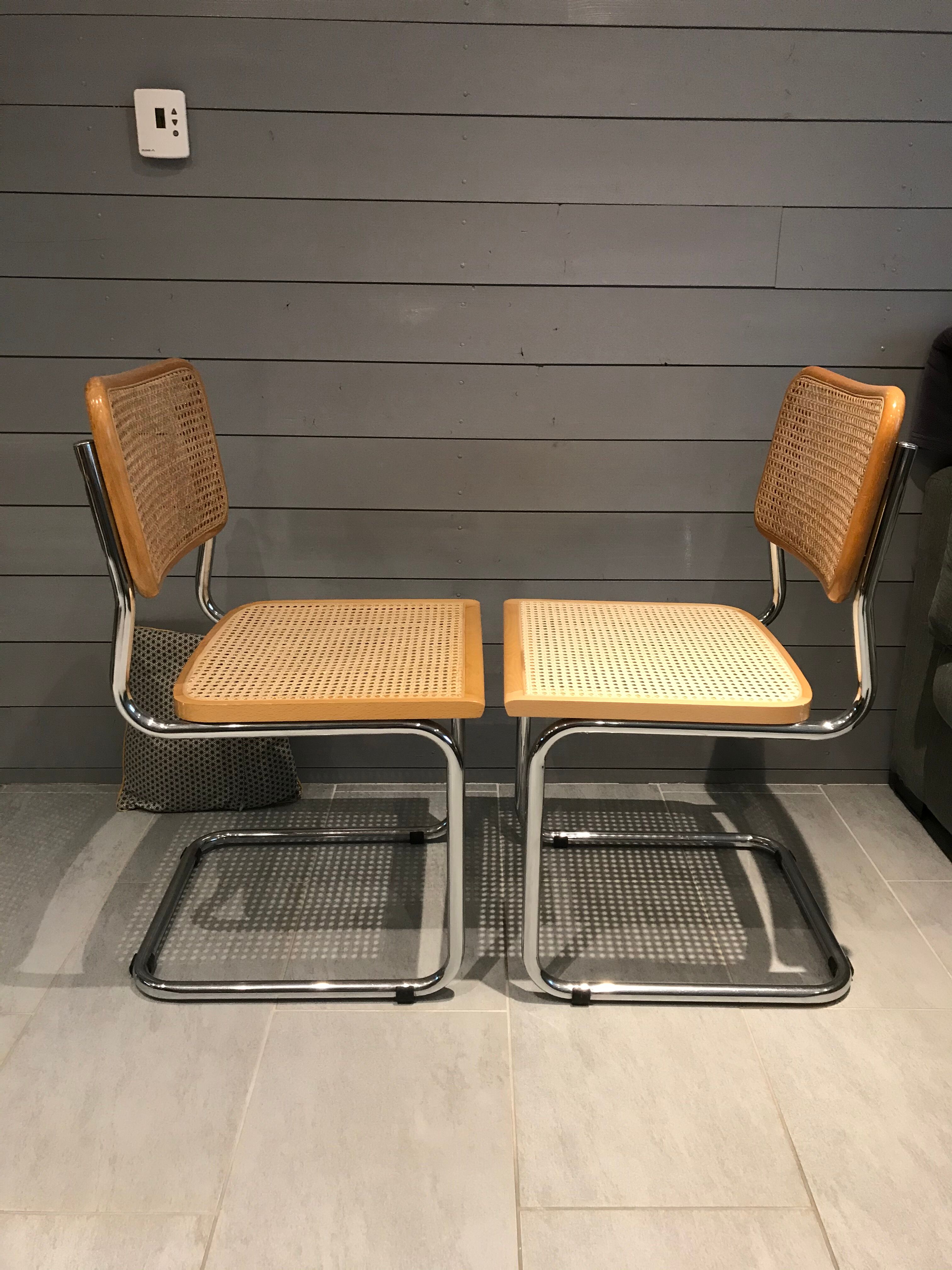 Pair of chairs B32 Marcel Breuer