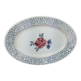 Old oval shaped dish made in france Digoin Sarreguemines model *rené*