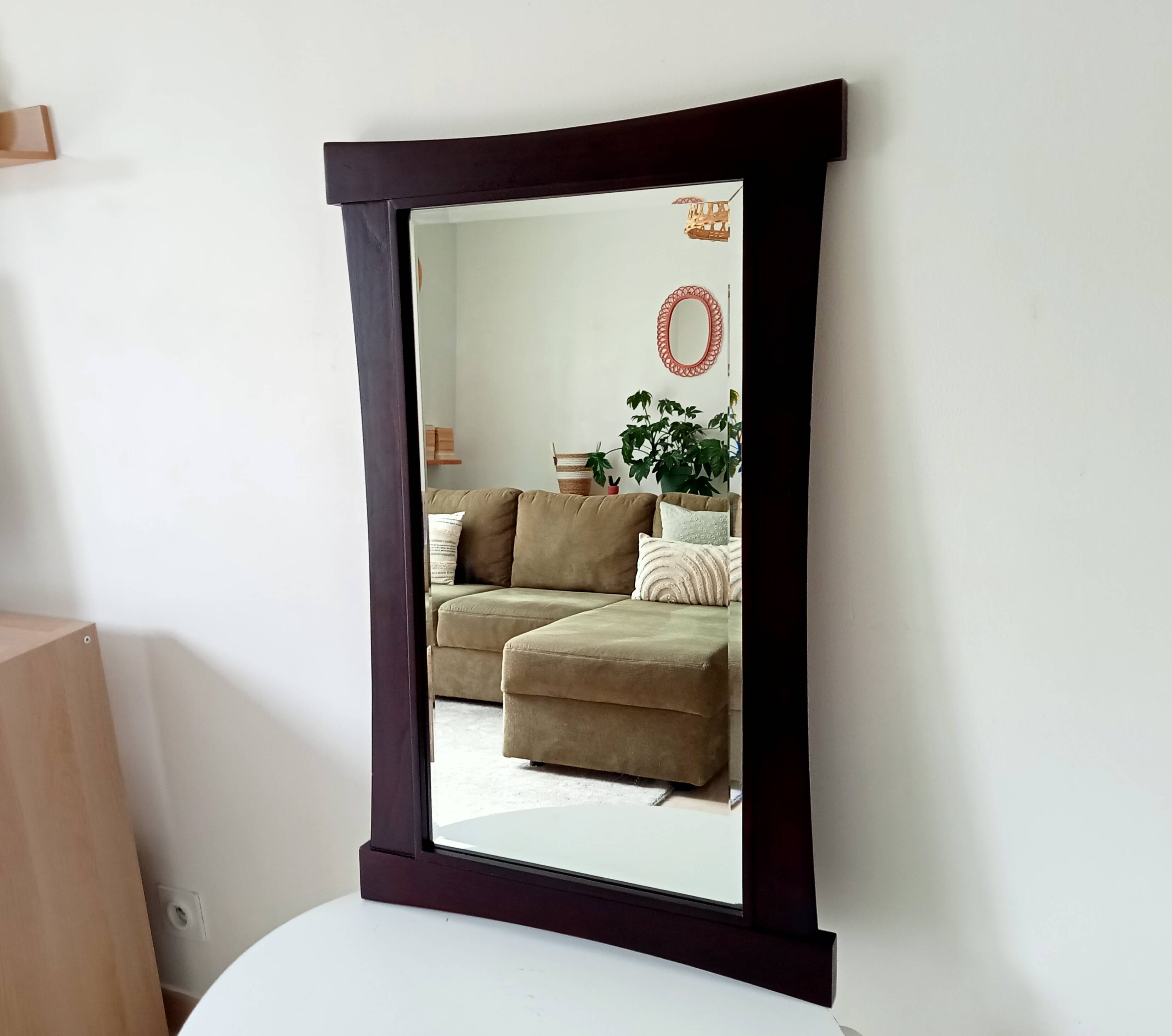 Miroir vintage biseautée de style Asiatique