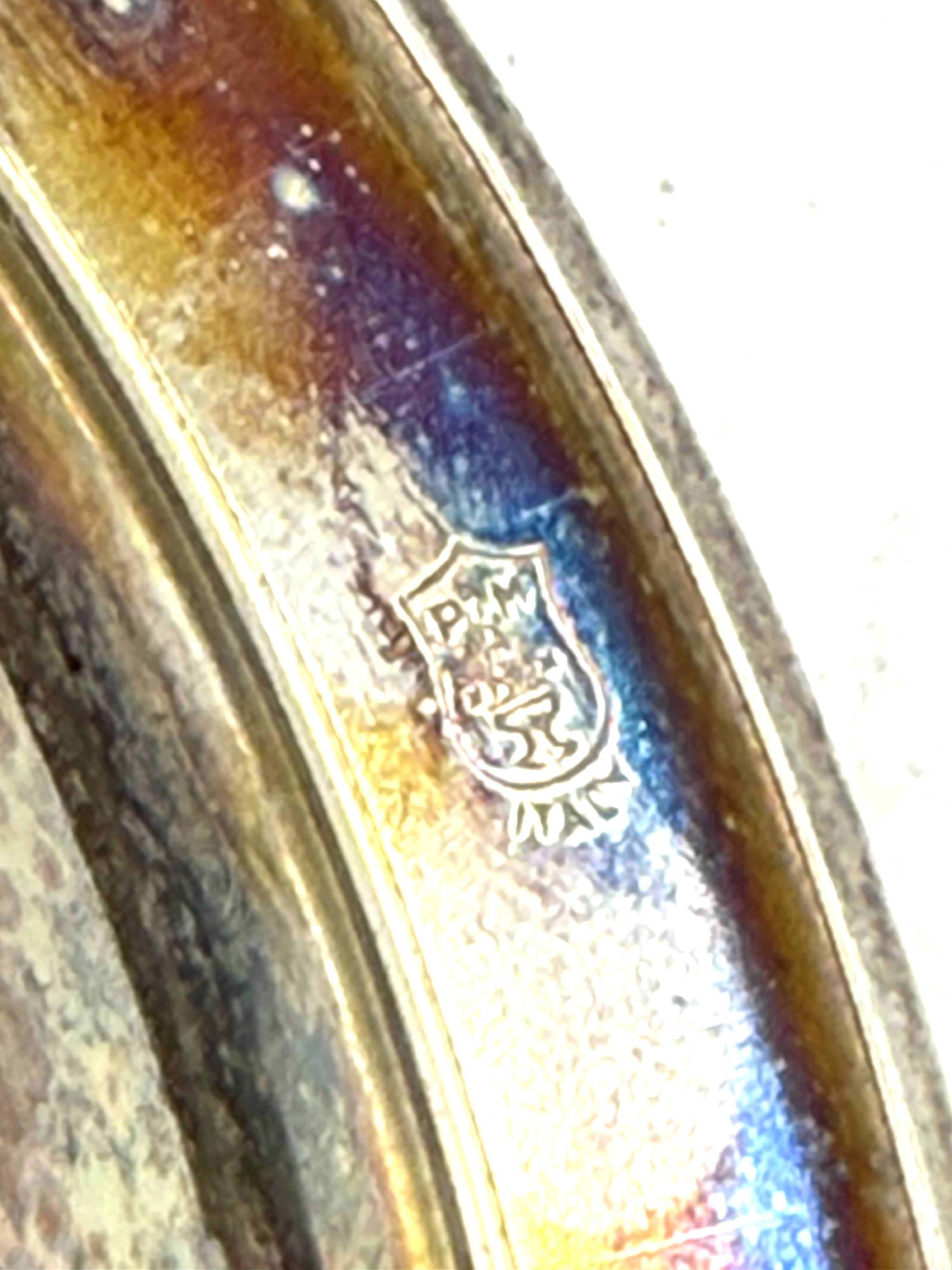 Mid-century modern silver-plated bowl / vide poche, PM Italy 1970s