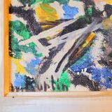 Tableau vintage signé Marcel Burtin années 50
