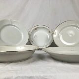 Set of five dishes porcelain from Limoges