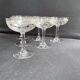 6 Champagne glasses – Saint Louis Christmas service rock crystal engraving 3540
