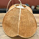 Vintage pendant lamp in natural fibers