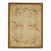 Handmade European Vintage Aubusson Kilim 279 cm x 366 cm