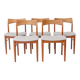 Set of 5 Henning Kjærnulf Teak Dining Chairs, Vejle Stolefabrik, Danish