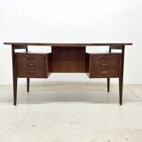 Rosewood 'Floating' Desk By Gunnar Nielsen For Tibergaard, 1960s.