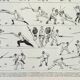 Old engraving 1898, Fencing, combat, sport, sword • Original and vintage lithograph