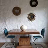 Walnut art-deco table