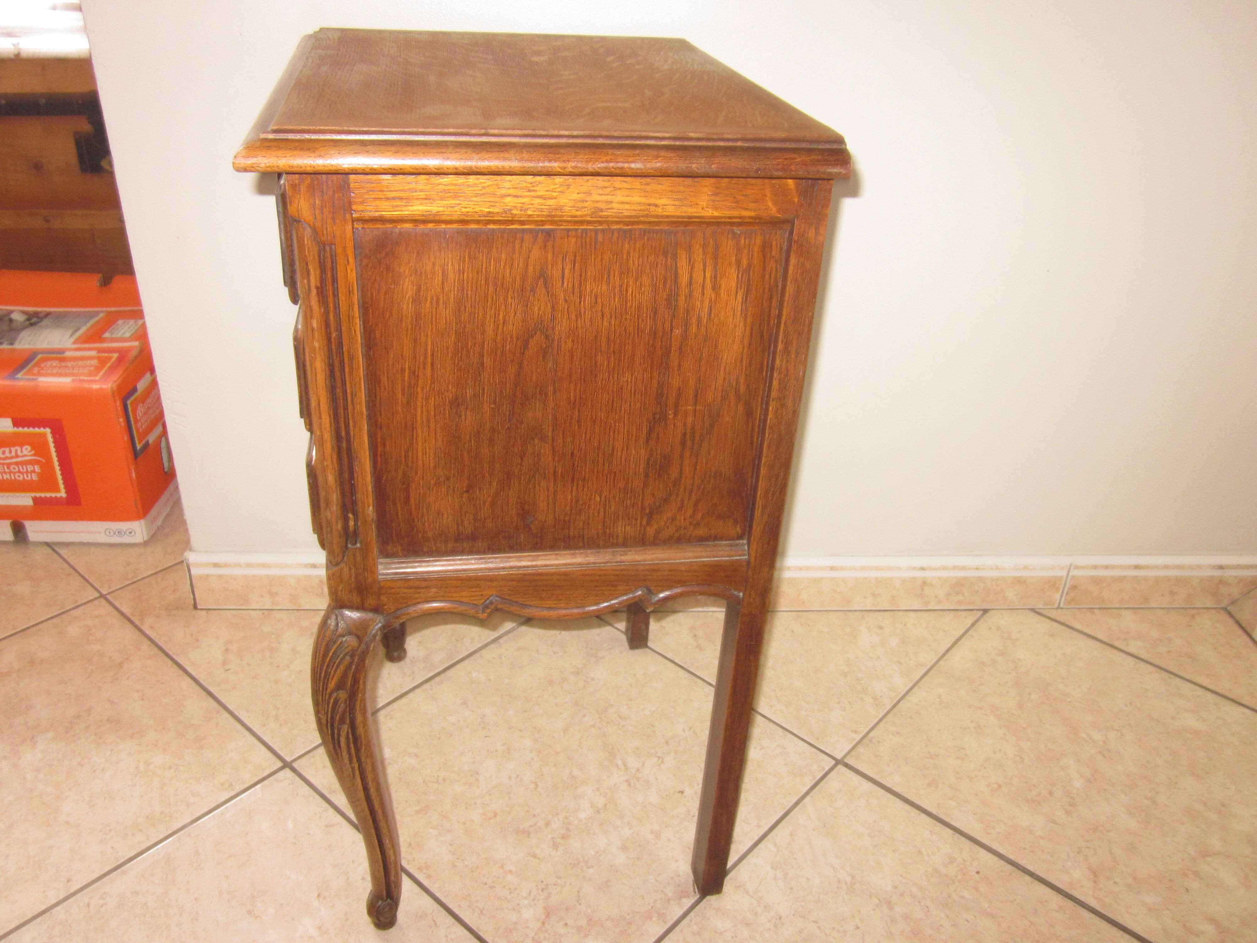 Old oak style bedside