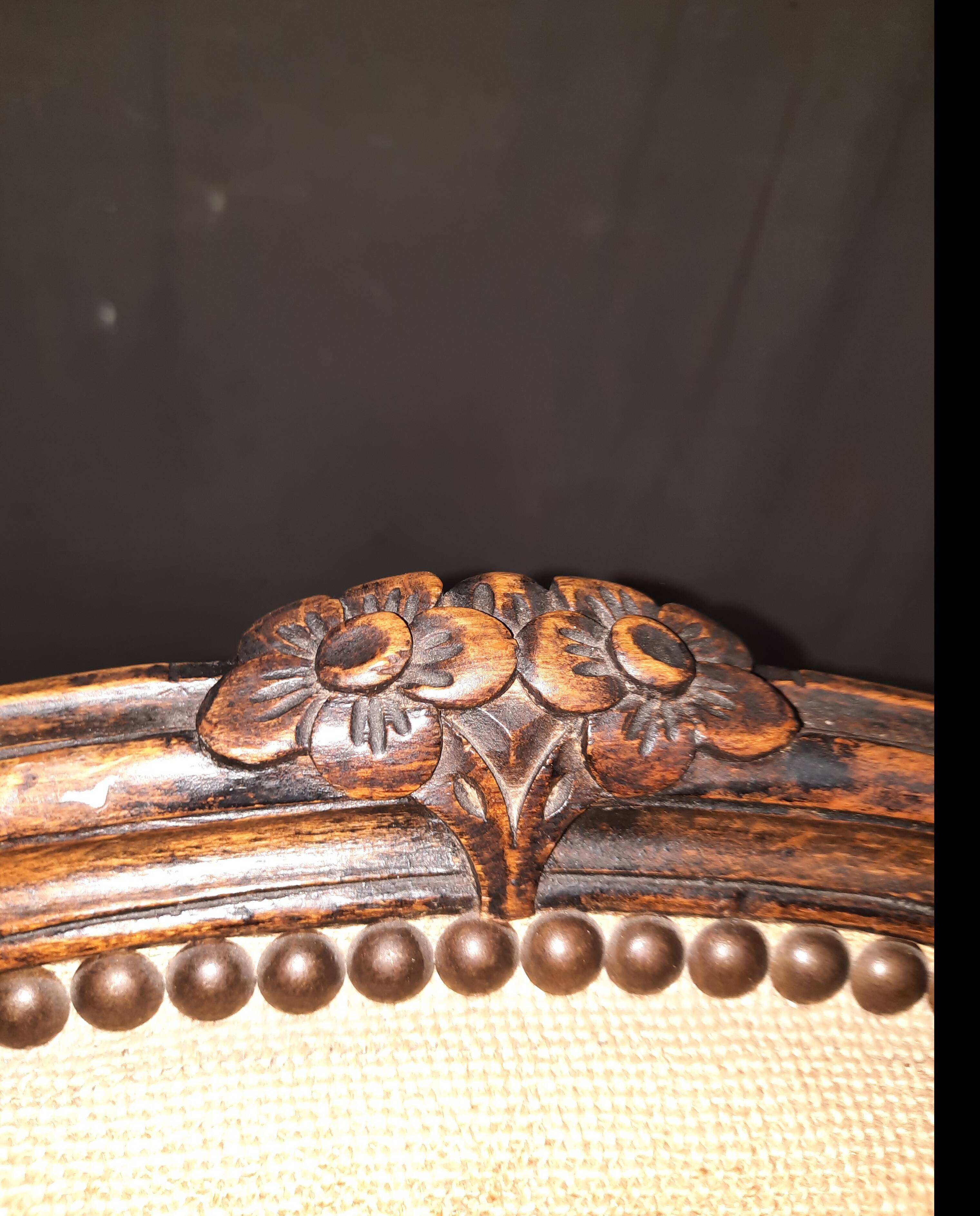 Pair of Louis XV style canriolet