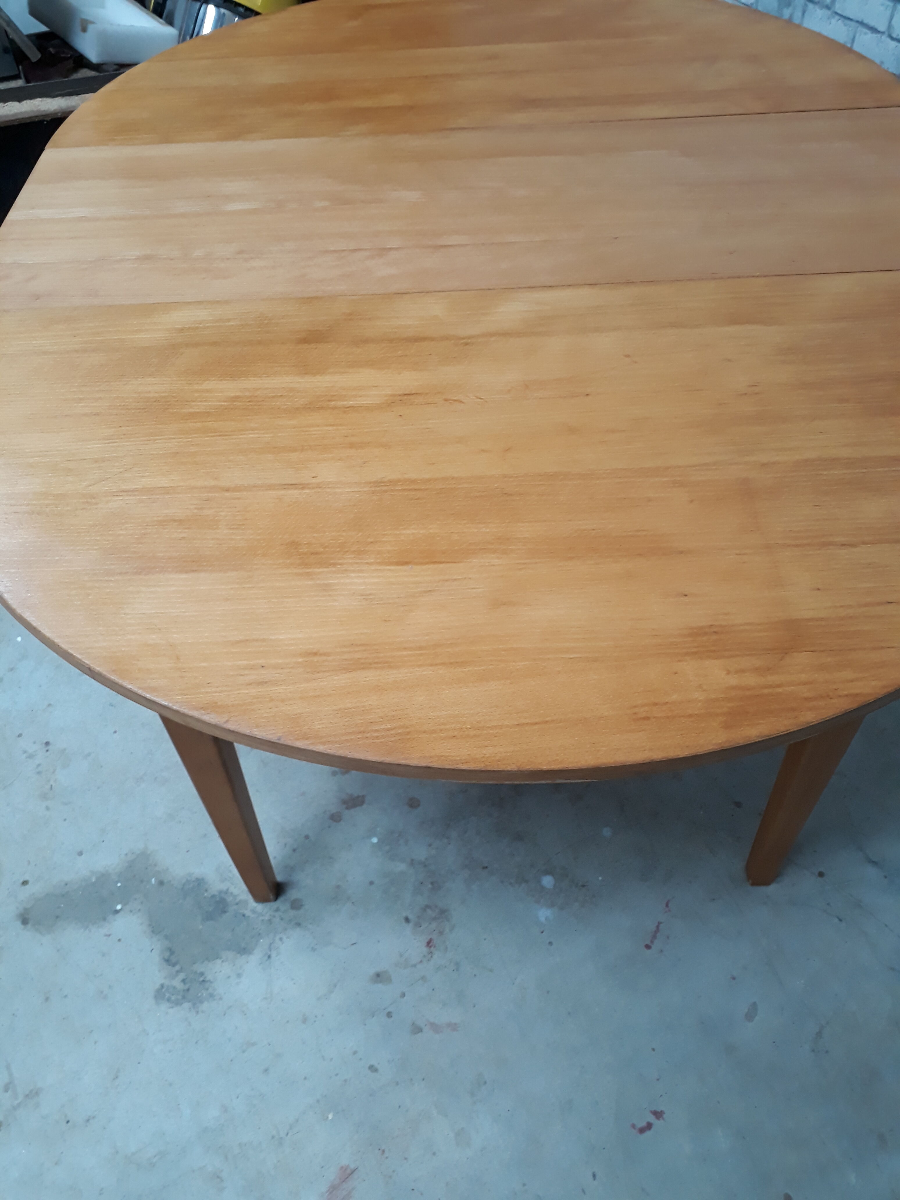 Danish oval table oval 160x120cm, 1975