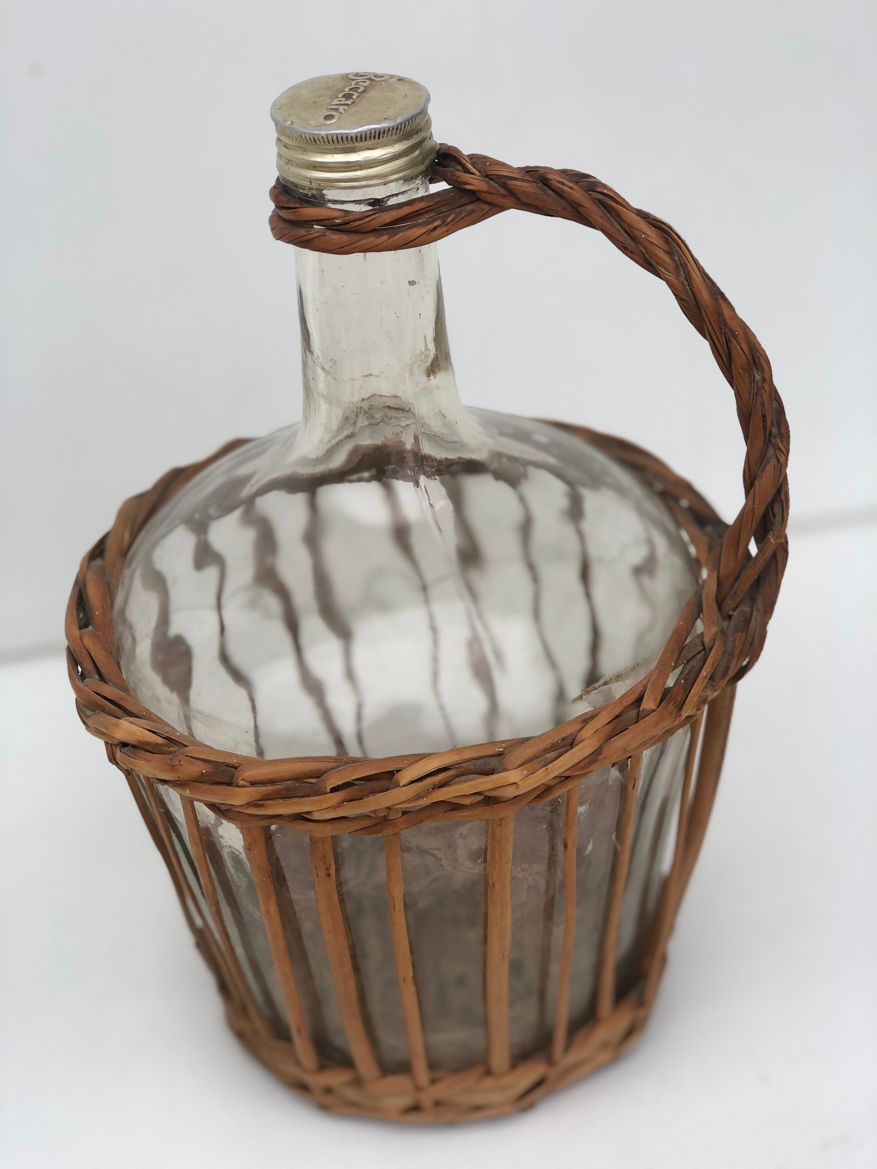 Dama jeanne dressed wicker