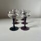 Set of 6 antique stemmed glasses