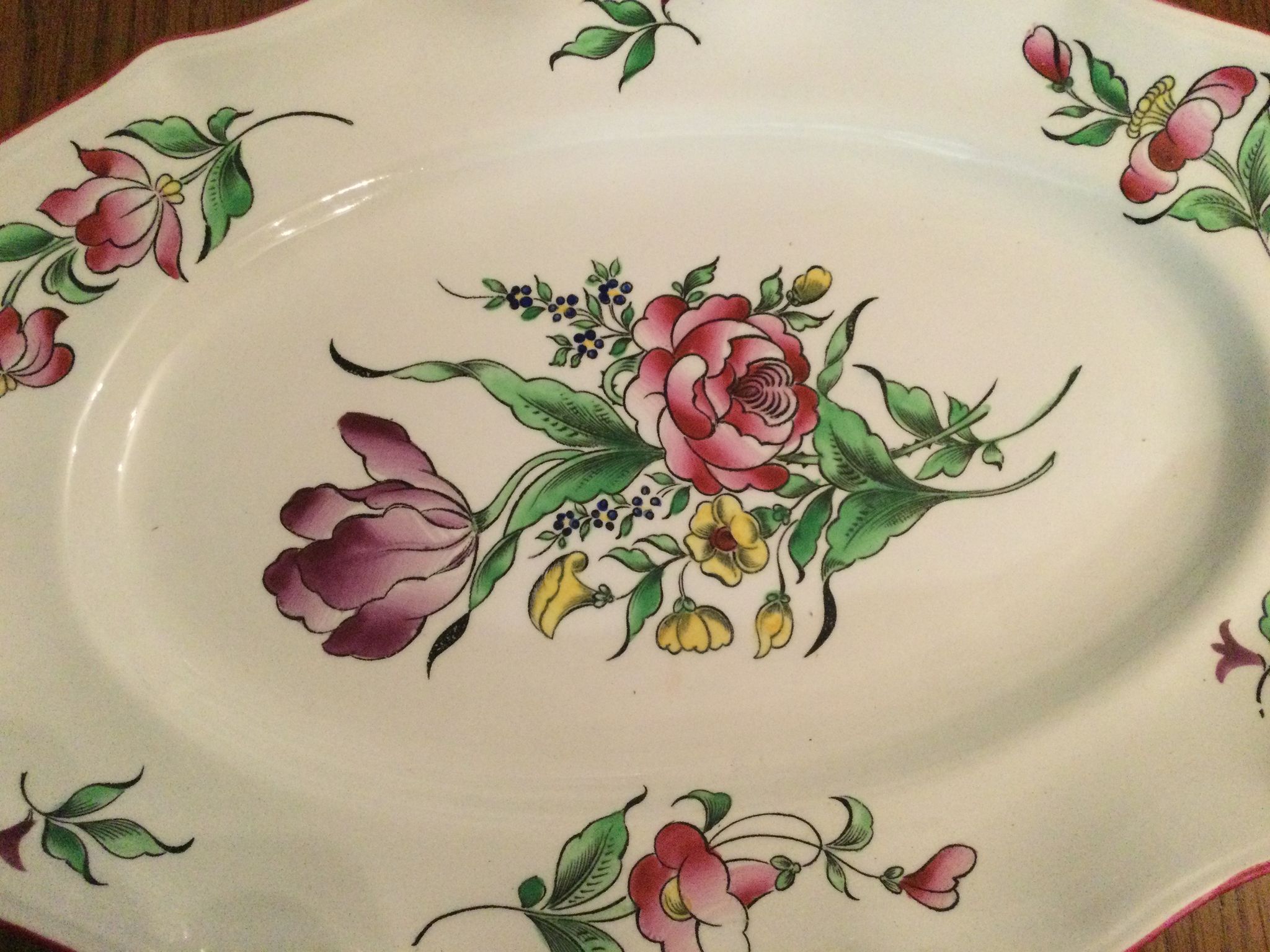 Lunéville porcelain serving dish
