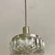 Vintage 1960s pendant lamp in pressed glass and chromed metal Staff Leuchten Germany