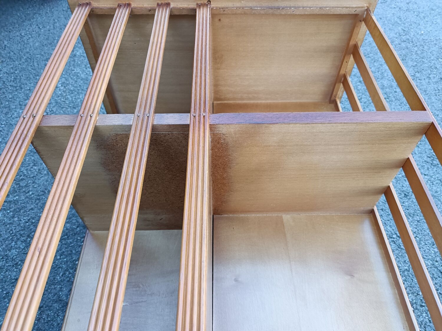 Old vintage English revolving bookcase