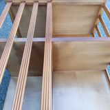 Old vintage English revolving bookcase