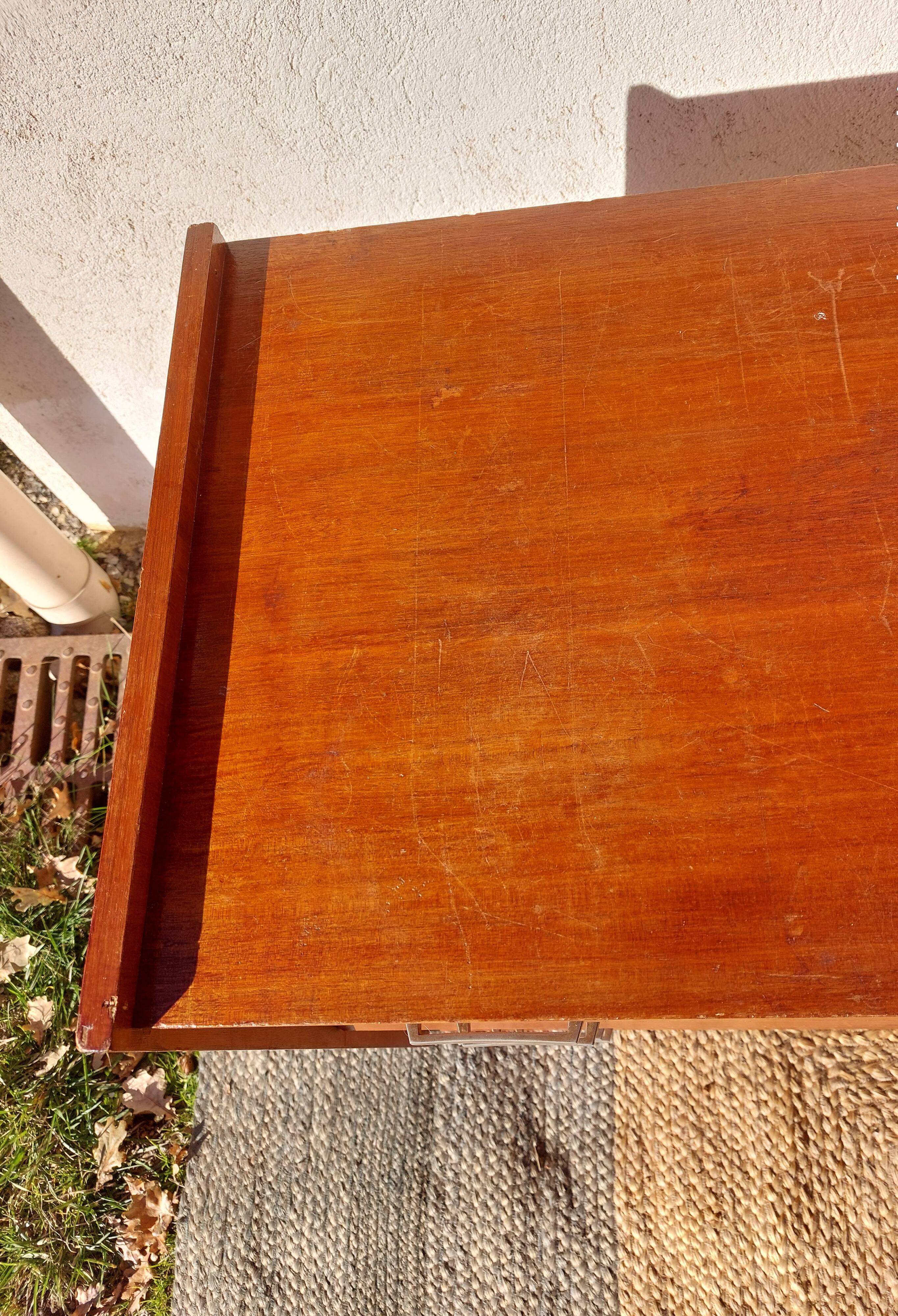Vintage chest of drawers with tapered legs