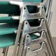 4 chaises DSC 106 vertes par Giancarlo Piretti pour Castelli 1970
