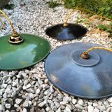 3 suspensions en tôles émaillées