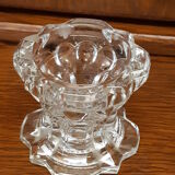 Reims crystal candle holder signed