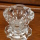 Reims crystal candle holder signed