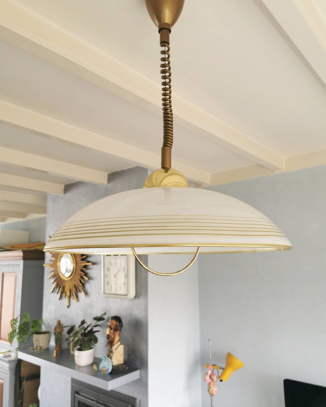 Suspension Hollywood Regency années 70