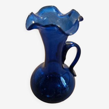 Night blue blown glass soliflore