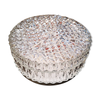 Vintage old glass ceiling lamp 1960/70 Ø 19.5 cm