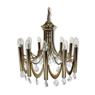 Chrome classic chandelier, 1960