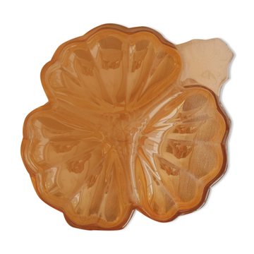 Vide-poche fleur orangé irisé