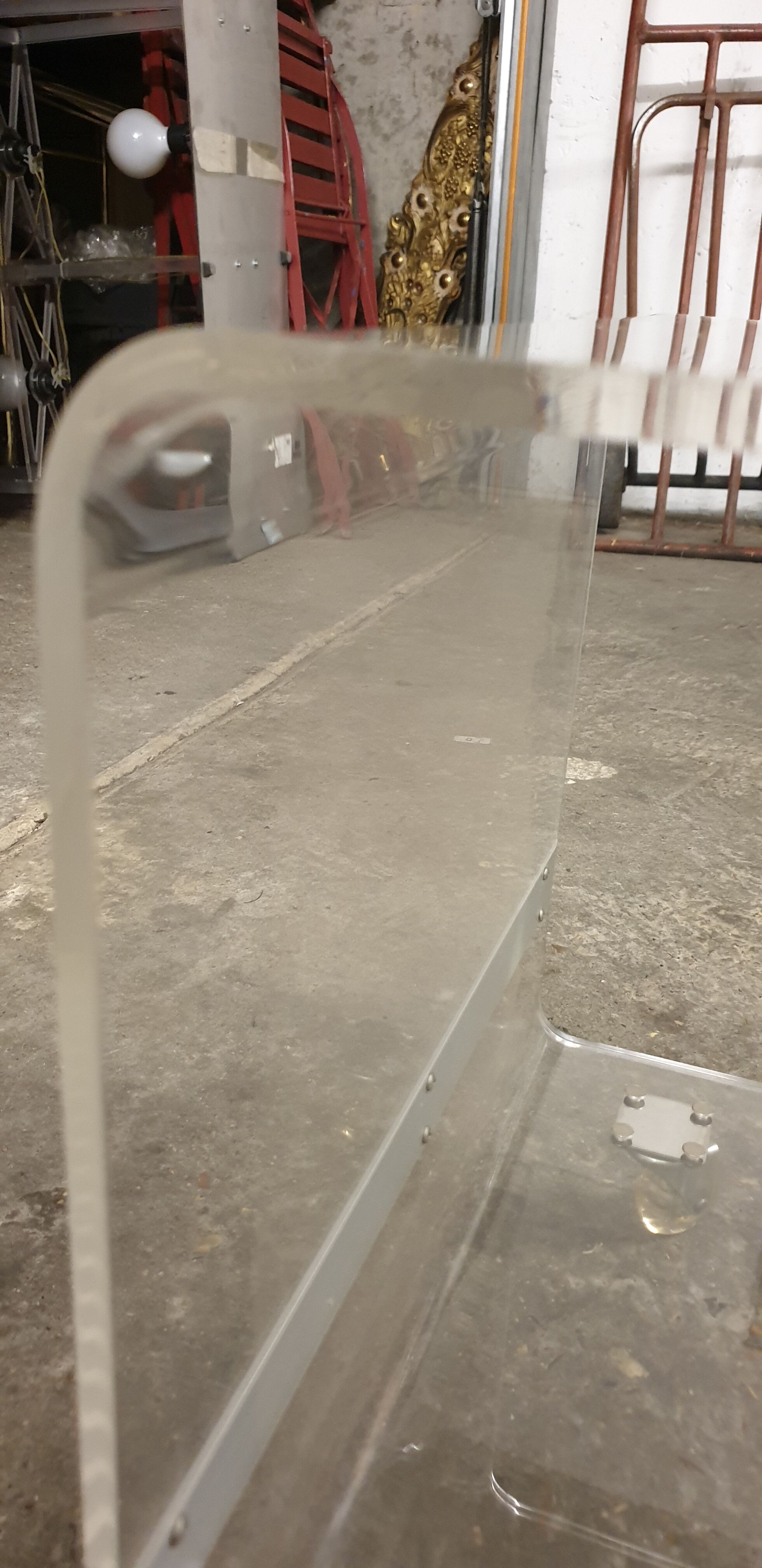 Plexiglas coffee table