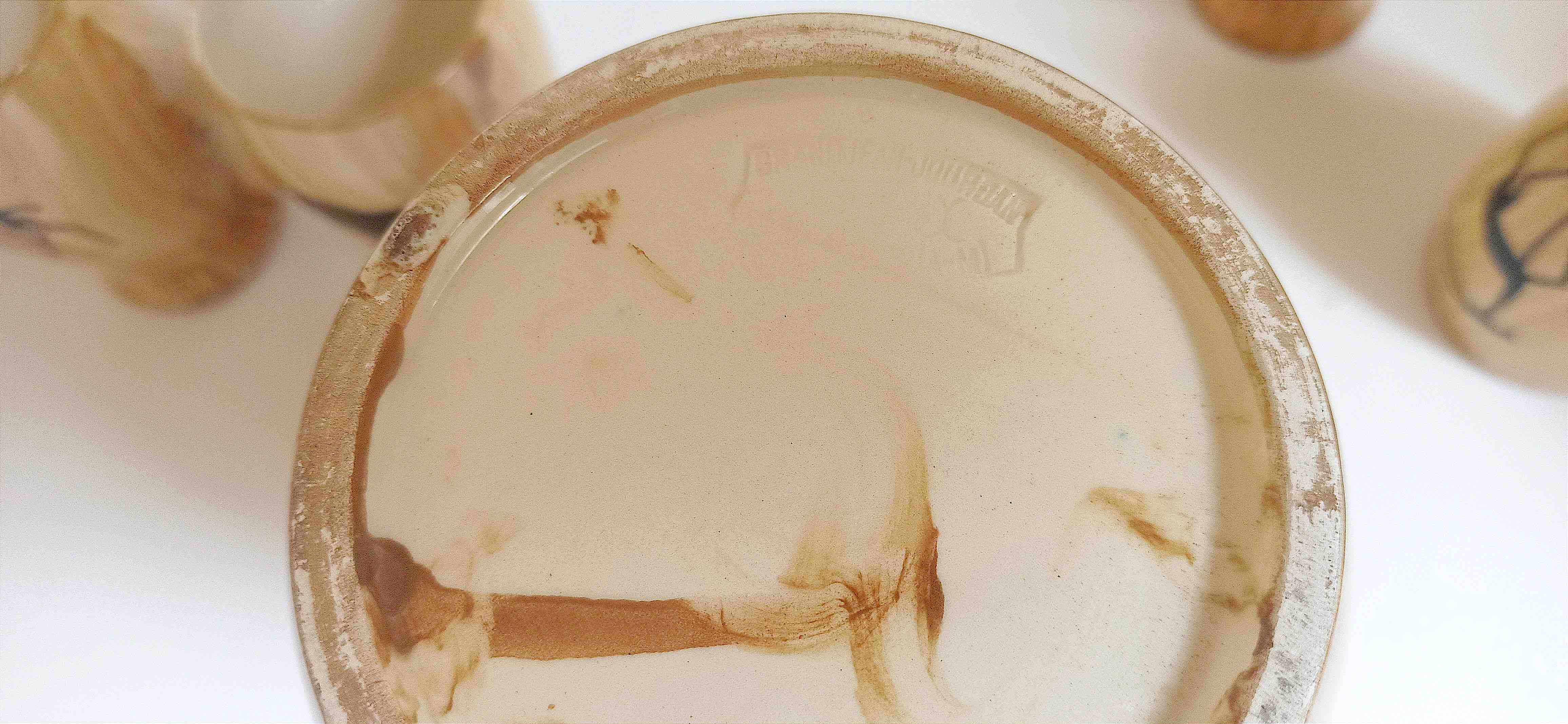 Service à orangeade 9 verres 1 pichet Grandjean Jourdan Vallauris thème Savane africaine Années 50