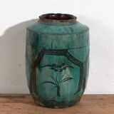 Antique green jade vase (circa 1820) #29