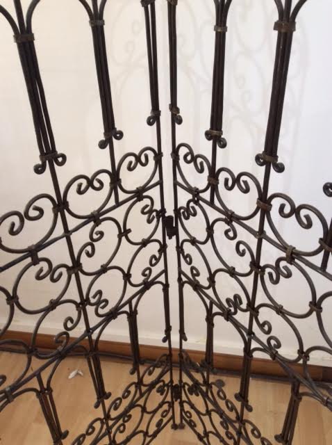 Wrought iron screen