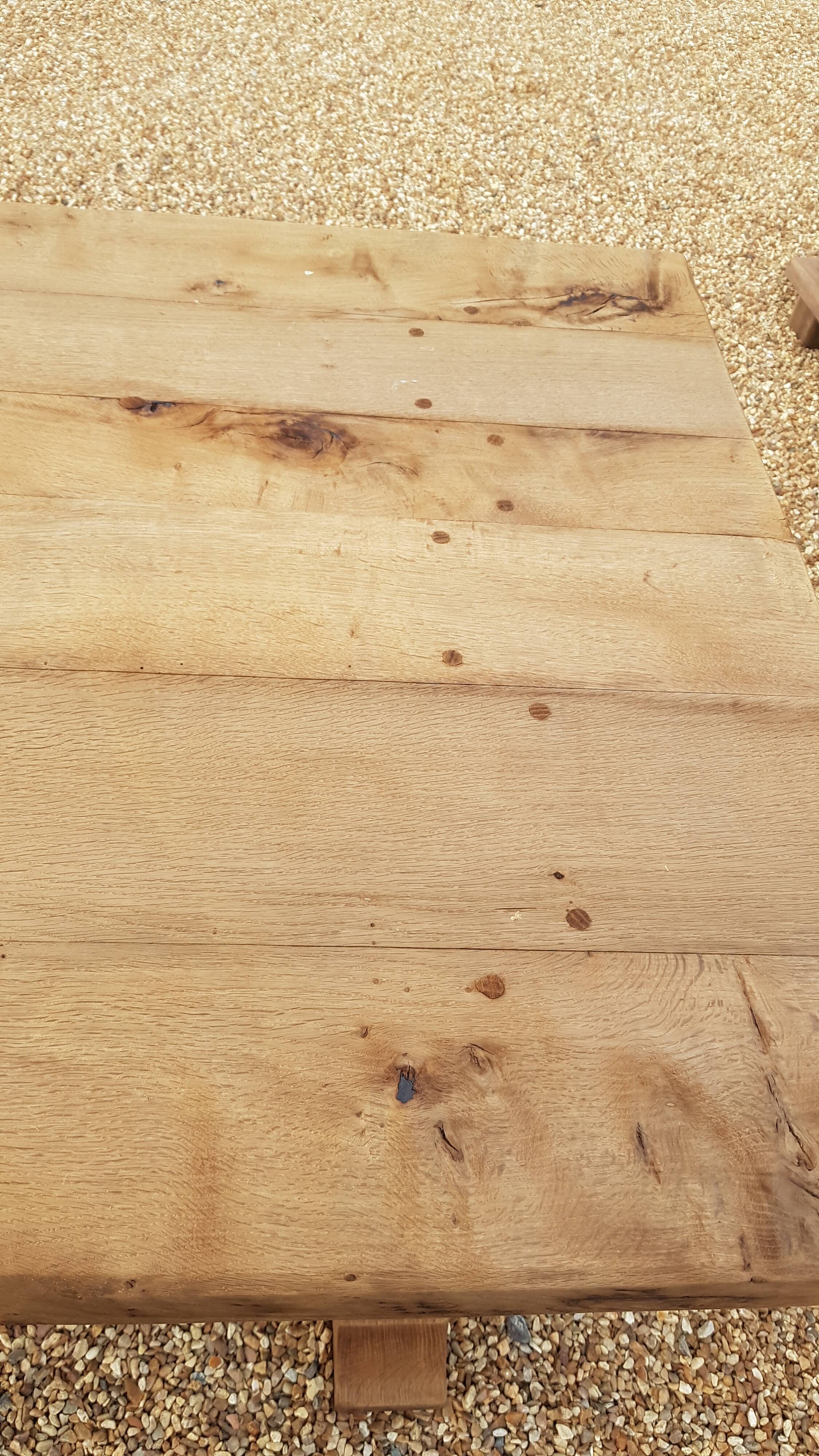 Monastery style table in solid oak