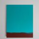 Minimalist painting "Meditative turquoise"
