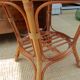 Table appoint ronde en rotin