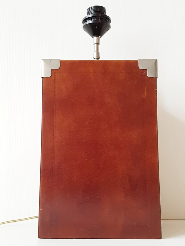 Lampe en cuir ou simili-cuir 1970 vintage 70's
