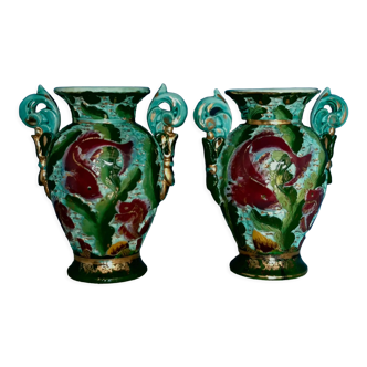 Pair of ceramic vases from Monaco from the 1950s
