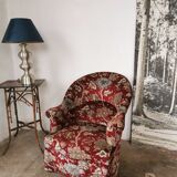 Velvet toad armchair