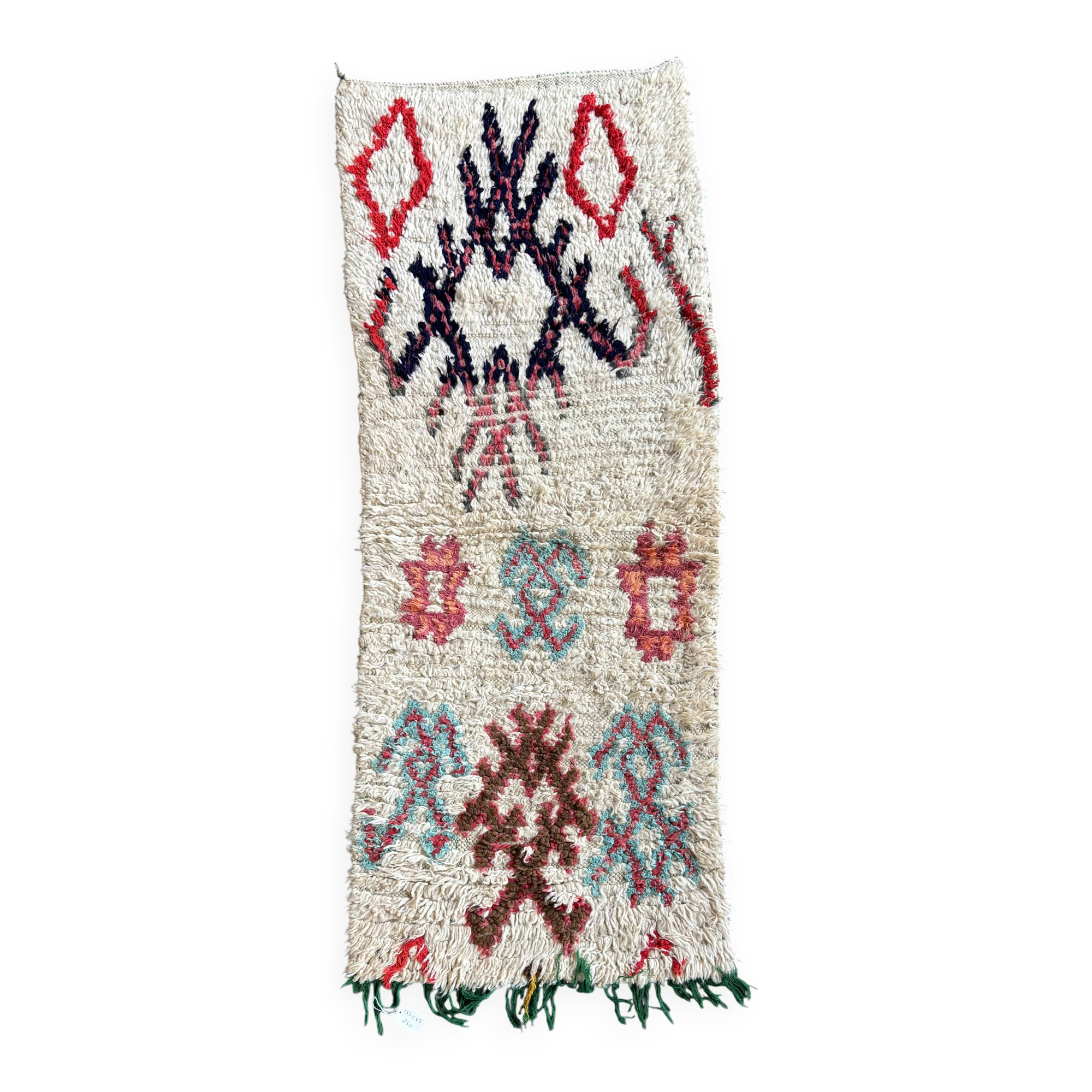 Azilal Vintage Rug 65x155 cm – Handmade Wool Rug from Morocco