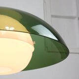 Italian Space Age Green Pendant Lamp in Acrylic Glass, 70s