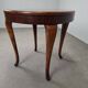 1930s Czechoslovak Art Deco Round Table in Wood and Veneer