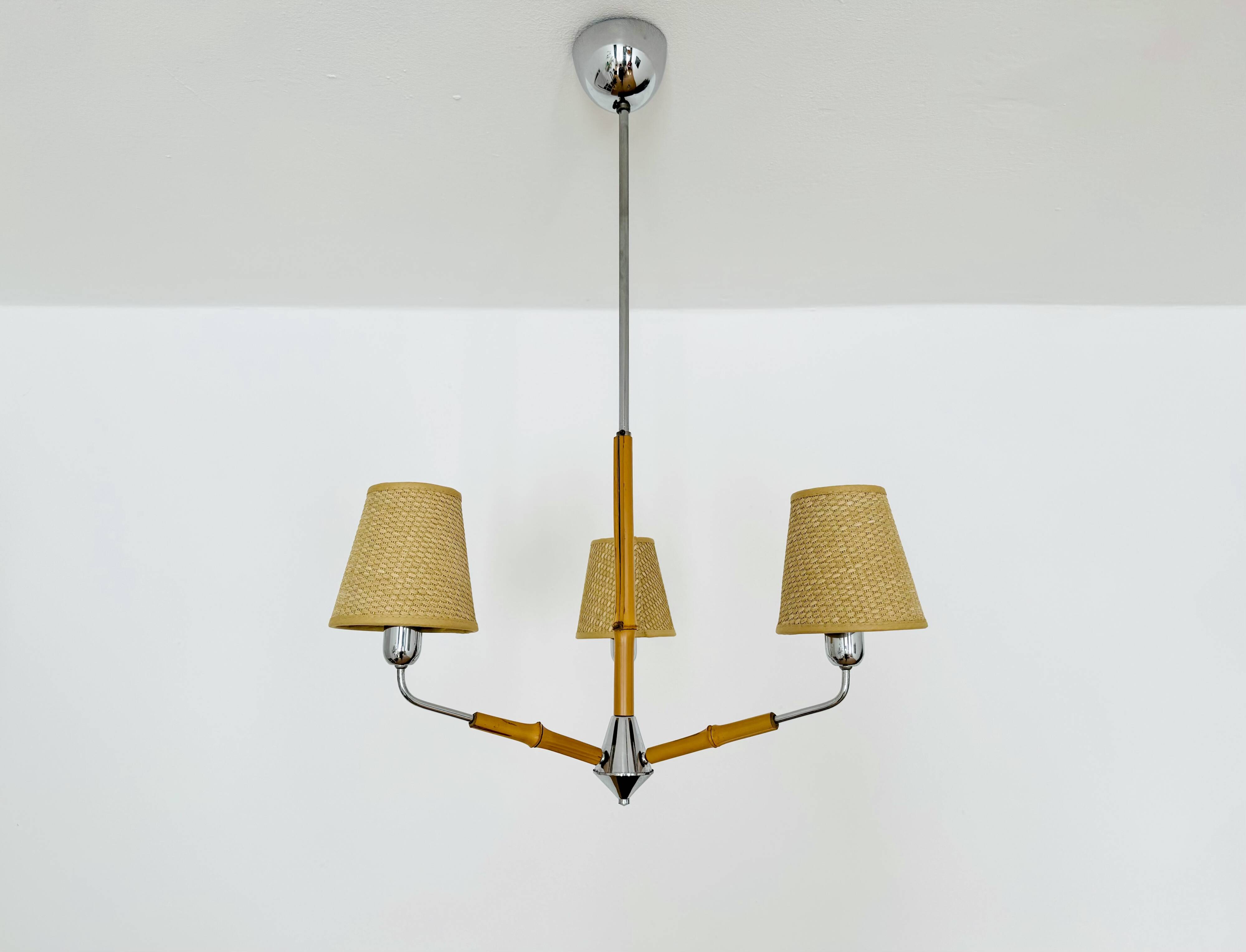 Bamboo Chandelier by Rupert Nikoll